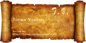 Torma Vivien névjegykártya